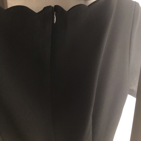 Club Monaco Avaline scalloped black mini dress - Picture 15 of 16